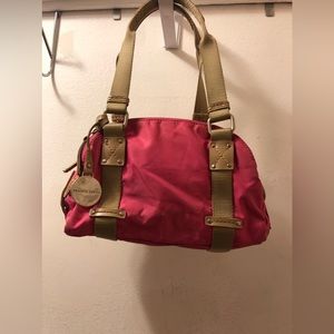 NEW Franco Sarto nylon shoulder bag in pink